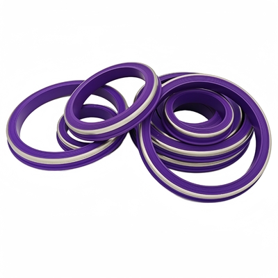 Função de vedação confiável Buna-N HNBR Elastomer Lip Ring com apoio de latão