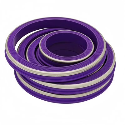 Função de vedação confiável Buna-N HNBR Elastomer Lip Ring com apoio de latão