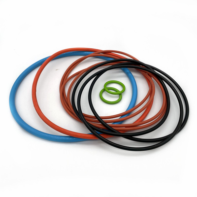 Segredo de anel de O-ring de borracha plana de silicone personalizado AS568 NBR FKM EPDM em tamanhos padrão e personalizados