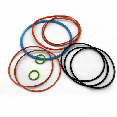 Segredo de anel de O-ring de borracha plana de silicone personalizado AS568 NBR FKM EPDM em tamanhos padrão e personalizados