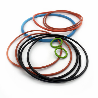 Segredo de anel de O-ring de borracha plana de silicone personalizado AS568 NBR FKM EPDM em tamanhos padrão e personalizados
