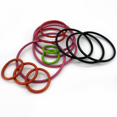 Segredo de anel de O-ring de borracha plana de silicone personalizado AS568 NBR FKM EPDM em tamanhos padrão e personalizados