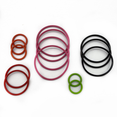 Segredo de anel de O-ring de borracha plana de silicone personalizado AS568 NBR FKM EPDM em tamanhos padrão e personalizados
