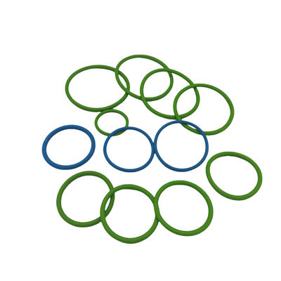 Juntas de vedação e anéis de borracha com dureza 40-90 Shore A em NBR, HNBR, EPDM e Silicone, com tamanhos padrão AS568 e métricos