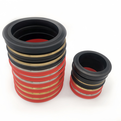 Materiais personalizados de alta pressão HNBR nitrílico FKM PTFE selos anéis com latão