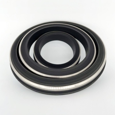 Resistente ao óleo e ao calor e aos produtos químicos NBR HNBR FKM PTFE Black Hammer Union Seal com suporte inoxidável