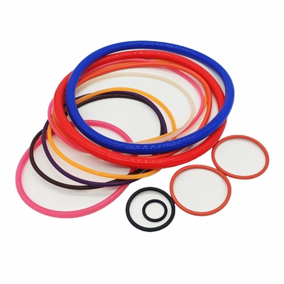 China Fábrica venda direta de alta qualidade de borracha de silicone colorido O anéis