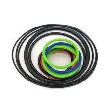 Anéis O de silicone verde personalizados com resistência à tração de 500 PSI