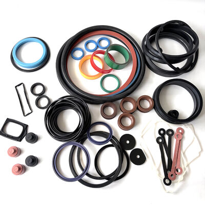 Peças de vedação de elastômeros personalizadas com 50-90 Shore A Hardness em NBR EPDM FKM HNBR para aplicações OEM / ODM