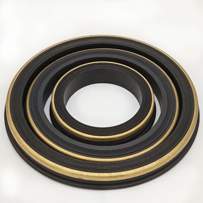 NBR 80 Shore A Hammer Union Seal com anel de suporte de latão 2", 3", 4" Tamanhos para Fig 1502 Oilfield Grade Seals de borracha de alta pressão para sistemas de manifold