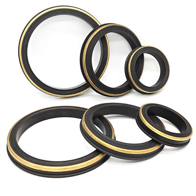 NBR 80 Shore A Hammer Union Seal com anel de suporte de latão 2", 3", 4" Tamanhos para Fig 1502 Oilfield Grade Seals de borracha de alta pressão para sistemas de manifold
