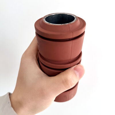 Copo de cotonete RTL de 2,5 polegadas com durômetro NBR 80 resistente ao desgaste e núcleo de metal reforçado para limpeza de poços petrolíferos
