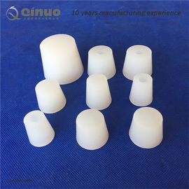 A borracha pequena do bujão do batoque da borracha de silicone do laboratório do produto comestível obstrui a cor branca