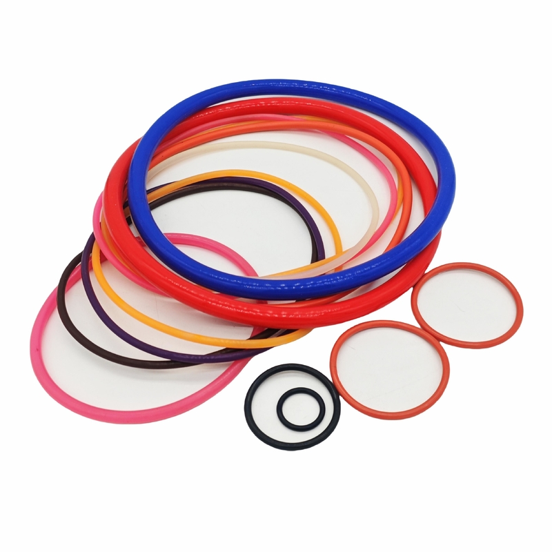 China Fábrica venda direta de alta qualidade de borracha de silicone colorido O anéis