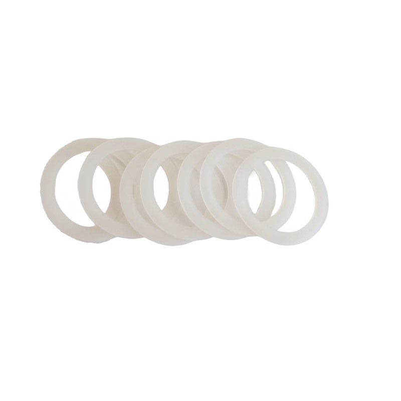 Junta de borracha de silicone de grau alimentício em conformidade com a FDA com dureza Shore A de 40-90 e tamanho personalizado