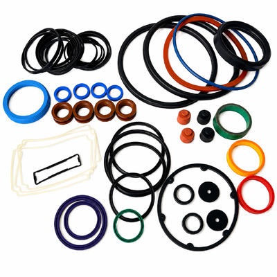 Segamentos de borracha personalizados certificados ISO 9001 em silicone NBR FKM EPDM para componentes industriais de vedação