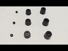 OEM personalizar moldado borracha bucha absorvedor de choque cilíndrico preto cor